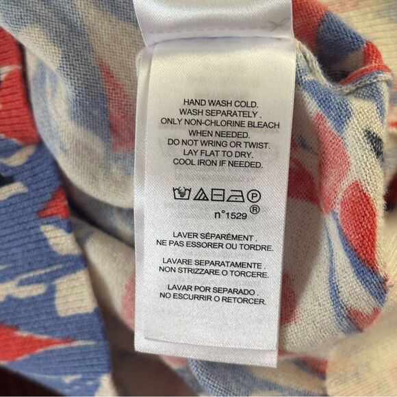 Lauren Ralph Lauren Floral-Print Crewneck long sleeve Sweater size Medium - Picture 6 of 6